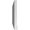 Ekena Millwork Vertical Surface Mount PVC Gable Vent w/ 2"W x 2"H , Brickmould Sill Frame, 32"W x 18"H GVPVE32X1803SN - alternate 2